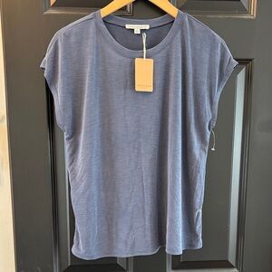 Green Envelope Cap Sleeve NWT M blue